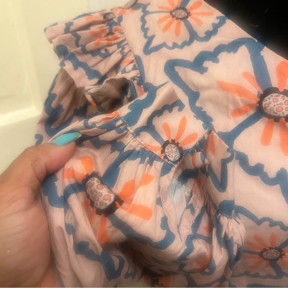 NEW Anthropologie Atelier 1756 Nadia Floral One-Shoulder Romper Coquette Medium - Picture 3 of 12